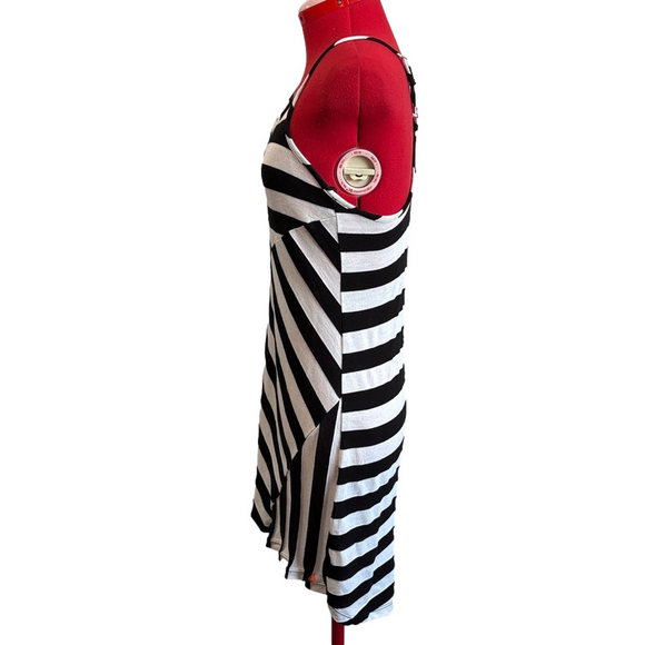 Volcom Black and White Striped Mini Dress - Picture 4 of 6